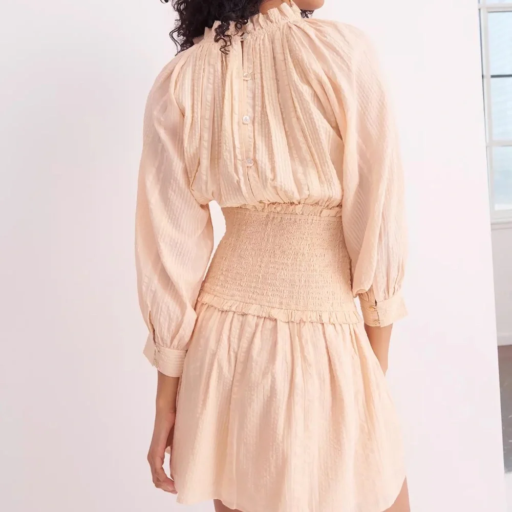 🌸 NWOT Anthropologie Cleobella Magda Smocked Mini Dress – XS/S - Picture 3 of 9